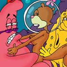 Sponge Bob fucking Patrick and Crusty Crab fuck with spoon